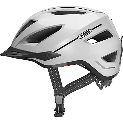 ABUS Stadthelm Pedelec 2.0 - Fahrradhelm mit Rücklicht und Regenhaube - Fahrradhelm für Stadtverkehr mit LED-Rücklicht für 180° Sichtbarkeit und integrierter Regenhaube für trockene Fahrten – ideal für Damen und Herren.