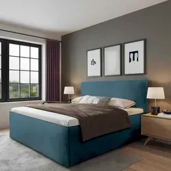 Halmon Schlafkomfort Polsterbett Gent 140x200 cm in blau von Halmon Schlafkomfort Betten