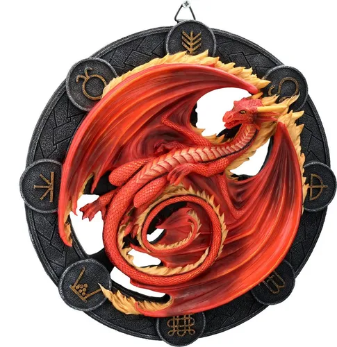 Wandrelief Drache Beltane von Anne Stokes - Deko-Objekte mit faszinierendem Drachen Wandrelief, ein einzigartiges Kunstwerk für Fantasy-Liebhaber und Sammler.
