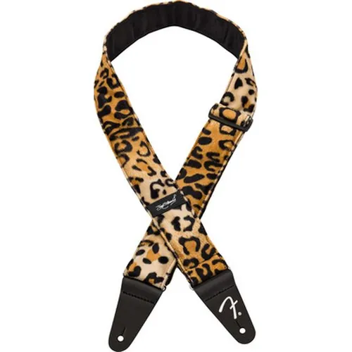 Fender Joe Strummer Leopard Strap - Gitarrengurt - Gitarrengurte, hochwertiger Gitarrengurt mit einzigartigem Leoparden-Design, sorgt für Stil und Komfort beim Spielen.