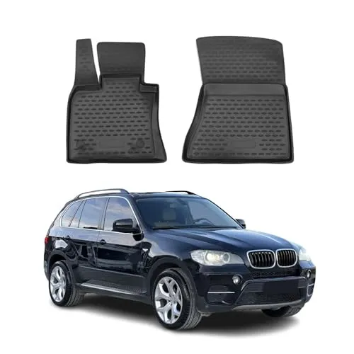 OMAC Fußmattensatz für BMW 1202443 - Hochwertige Autofußmatten aus chemikalien- und UV-beständigem Gummi, idealer Schutz für den Fahrzeugboden, perfekt für BMW-Fahrer.