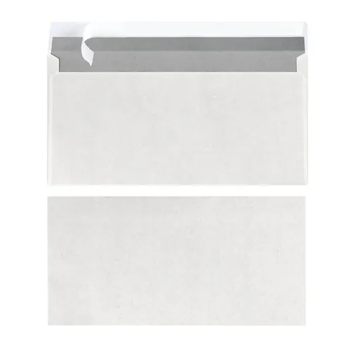 Herlitz Briefumschläge DIN lang haftklebend (ohne Fenster | 250 Stück)