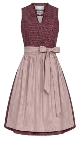 Nübler Trachtenkleid Midi Dirndl Frieda in Beere von Nübler