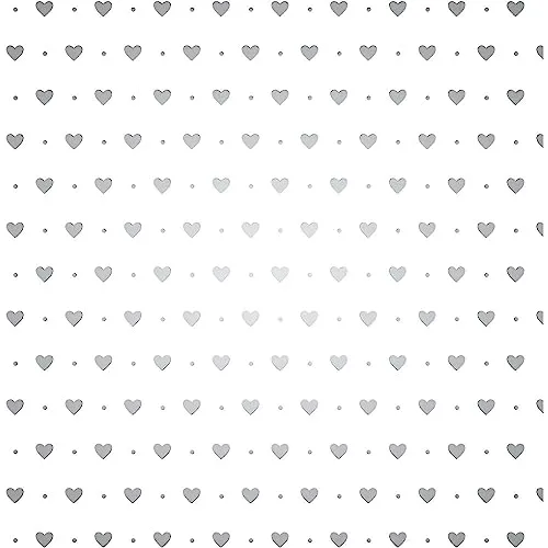 bsb Geschenkpapier Rolle in 70 x 200 cm - Geschenk-Verpackung mit kleinen Herzen - Geschenk-Papier Geburtstag & mehr - reißfestes Geschenkpapier Kinder & Erwachsen - 1 Rolle