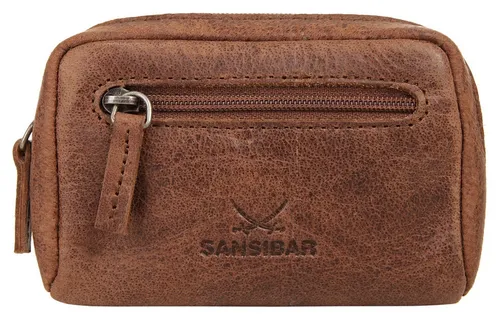Sansibar Schlüsseltasche Echt Leder für Herren und Damen | Cognac
