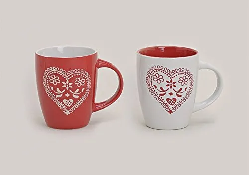 Tassen Romantic Heart 2-er Set