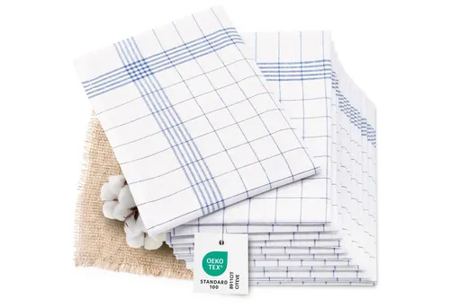 ZOLLNER Geschirrtuch 12-tlg in blau von Zollner