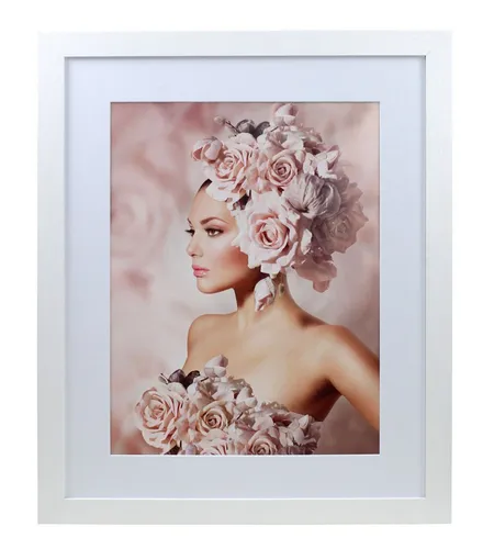 IDEAL TREND Bilderrahmen Bilderrahmen Holz Rahmen Plexi Acryl Collage Wanddeko Poster quadratis