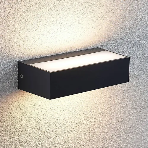 Lindby Außen-Wandleuchte Nienke, 1 x 7,2 W LED, warmweiß - Lampen, moderne und seewasserfeste LED-Außenwandleuchte mit direktem und indirektem Lichtschein, ideal für Außenbereiche.