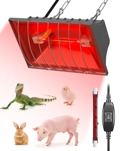 GlowUp Wärmelampe für Küken, 275W Heizlampe