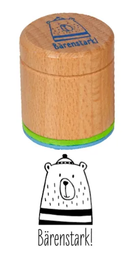 Die Spiegelburg Motivationsstempel Bunte Geschenke Bär / Bärenstark