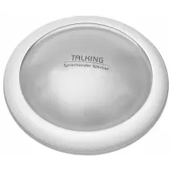 TFA Dostmann Sprechender Wecker TALK2 in grau von TFA Dostmann