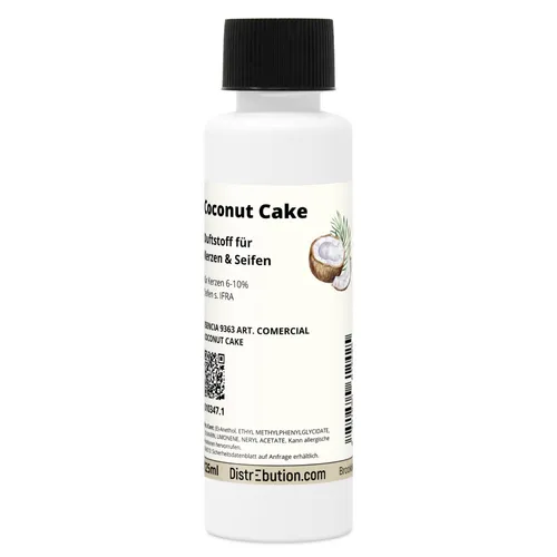 Duftstoff Coconut Cake 125 ml Duftöl für Kerzen und Seifen, Duft
