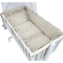 Baby-Delux Babybettwäsche Wiegenset Royal Rüsche, 6-teilig von Baby-Delux