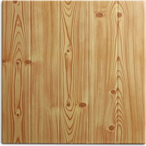Decosa Deckenpaneel Athen - 50 x 50 cm, Kiefer - Sonstige Elektroinstallationsartikel, stilvolle Holzoptik aus Polystyrol, ideal für kreative Raumgestaltungen, hitzebeständig bis 75 °C und einfach zu verlegen.