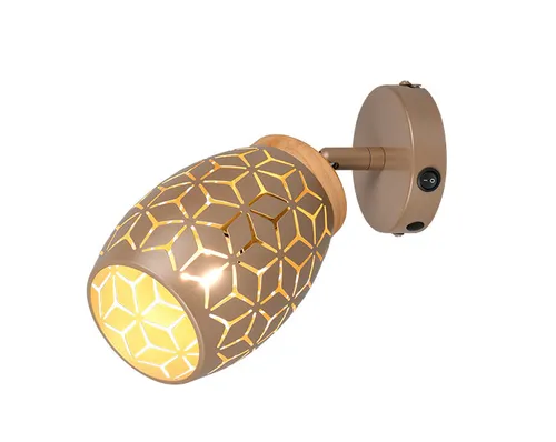 Wandspot BIDAR 1-flammig in gold von TRIO Leuchten