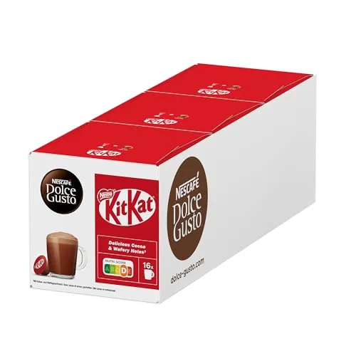 NESCAFÉ DOLCE GUSTO Kit Kat Kakaokapseln 3er Pack (3 x 16 Kapseln)