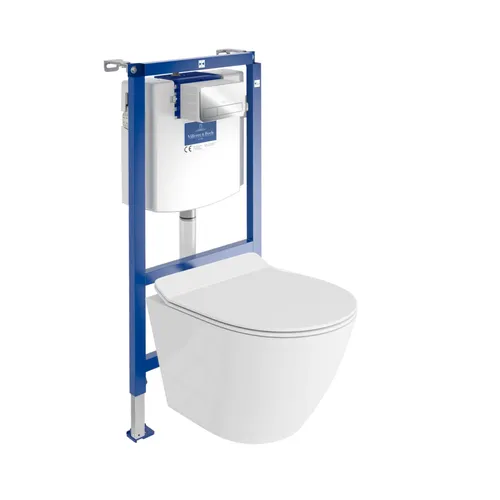 Villeroy&Boch Vorwandelement Unterputz WC Sogo Slim Weiß