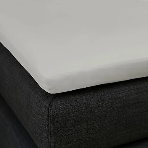 Formesse Bella Gracia La Piccola Spannbettlaken für Topper 90x190-200 cm - Hochwertiges Spannbettlaken aus 97% Baumwolle und 3% Elastan, ideal für Topper bis 12cm. Weich, pillingarm und waschbar bei 60°C – Qualität made in Germany.