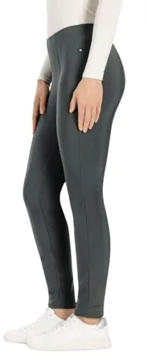 Stehmann Leggings mit elastischem Bund in Grün (Größe 42) - Wanderhosen für Damen, knöchellang und mit elastischem Bund für optimalen Tragekomfort beim Wandern und Freizeitaktivitäten.