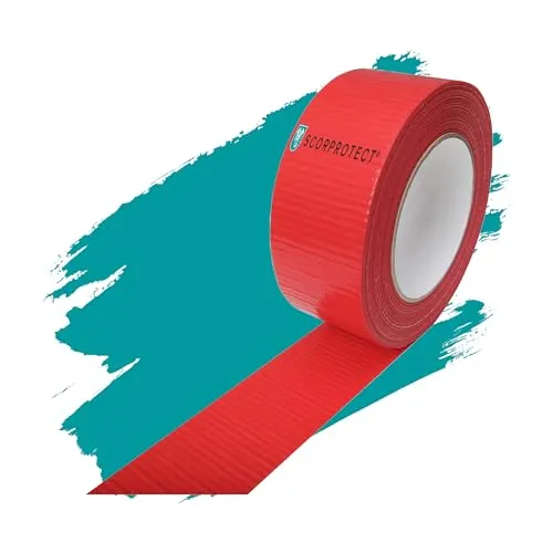 Scorprotect® Gewebeklebeband rot Panzertape Gaffaband Panzerband 48 mm x 50 m