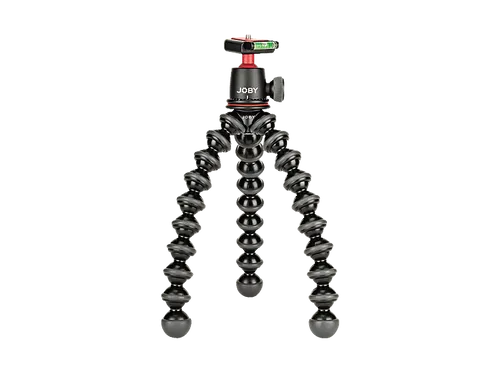 JOBY GorillaPod 3K Kit - Flexibles Stativ für DSLR und spiegellose Kameras - Hochwertiges flexibles Stativ mit Kugelkopf, Traglast bis 3 kg, ideal für kreative Aufnahmen auf unebenen Oberflächen.