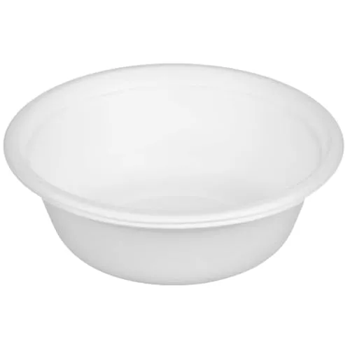 Clarina - Schalen aus Zuckerrohr -Eco Pappteller - Einweggeschirr - Einweg-Schüssel 50 Stück - 500ml 16 cm - Umweltfreundlich - Biologisch abbaubar