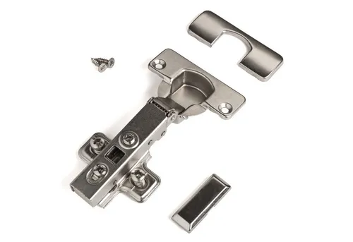 SO-TECH® Türbeschlag Topfband T52 Scharnier (2 St), Gedämpft mit Kreuzplatte, Abdeckungen und Schrauben