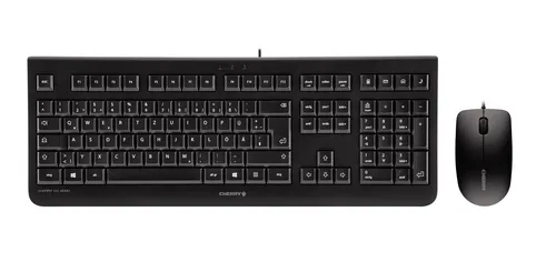 CHERRY DC 2000 Tastatur-Maus-Set kabelgebunden schwarz von Cherry