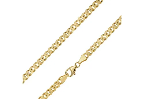 trendor Panzerkette für 925 Silber Vergoldet 5,4 mm