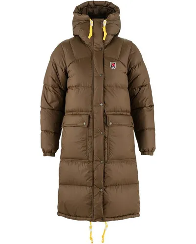 Fjällräven Expedition Long Down Parka W dark oak (299) L - Funktionsjacken - Der ideale Begleiter für extreme Kälte mit nachhaltiger, innovativer Materialkombination für maximalen Komfort und Schutz bei Outdoor-Abenteuern.