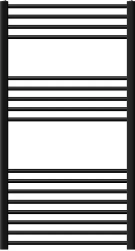 LuxeBath Badheizkörper Sahara 750x1200 mm Schwarz matt