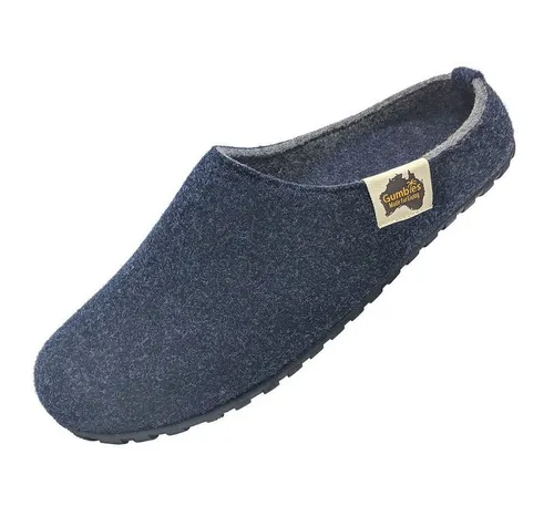 Gumbies Hausschuhe Slipper navyblau/grau Herren, Größe 43 von GUMBIES