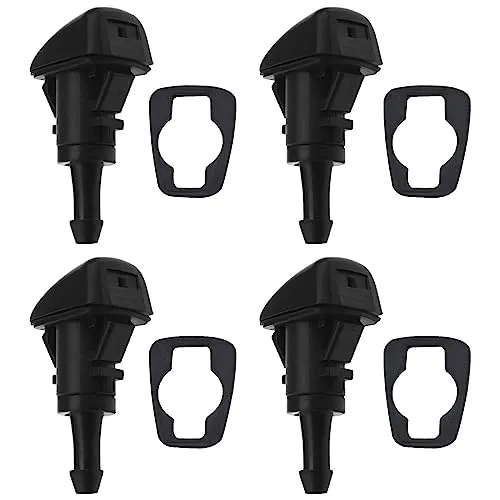 ECSiNG 4 Stück Frontscheibenwischer Waschdüsen 5116079AA Kompatibel mit Grand Cherokee Patriot Compass Charger RAM Journey Grand Caravan Town & Country