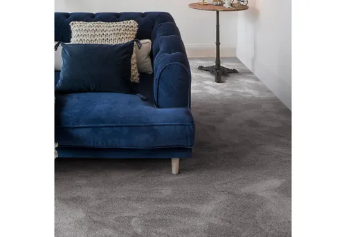 Andiamo Teppichboden Levin - Weicher Velours Teppich, Made in Belgium - Kurzflor-Teppich mit 10 mm Höhe, ideal für gemütliche Räume, bietet hervorragende Schalldämmung und ist für Fußbodenheizungen geeignet.
