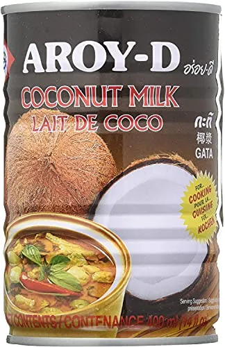 Aroy-D Kokosnussmilch 60% zum Kochen 400 ml Thailand von Aroy-D