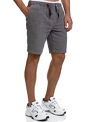 Indicode Chinoshorts INLudvig - Bequeme Cord-Shorts für Herren XXL - Herren-Shorts aus weichem und strapazierfähigem Cordstoff, ideal für lässige Outfits und den Sommer. Perfekt für Freizeit und entspannte Tage.