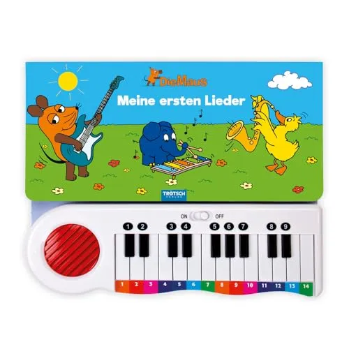 Trötsch Die Maus Klavierbuch - Meine ersten Lieder für Kinder - Entdecken Sie das Trötsch Die Maus Klavierbuch mit ersten Liedern für Kinder ab 2 Jahren. Fördert musikalisches Spiel und kreative Beschäftigung.