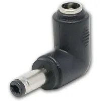 world-trading-net DC Eck-Adapter 25mm Stecker zu 25mm Buchse 90°