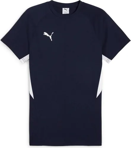 Puma teamEVOSTRIPE T-Shirt Herren navy/silber Gr 3XL - Stylisches Puma Teamevostripe T-Shirt für Herren in navy/silber. Slim Fit und dryCELL-Technologie sorgen für Komfort und optimale Bewegungsfreiheit – ideal für Sport und Freizeit.