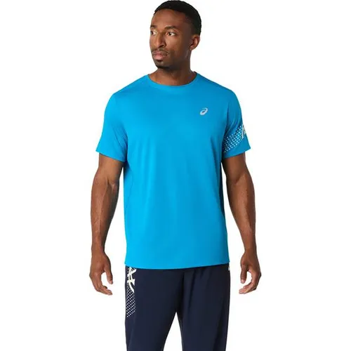 ASICS Icon Laufshirt Herren – Blau, Beige, Größe XXL von ASICS