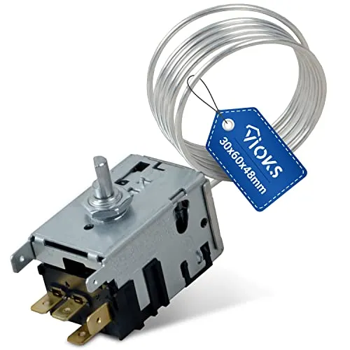 VIOKS Kühlschrank Thermostat für Liebherr, Miele & Gorenje - Kühlschrankthermometer mit präziser Temperaturkontrolle für optimale Energieeffizienz, passend für viele Marken wie AEG, Bauknecht und mehr.