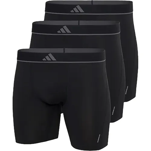 adidas Sportswear Boxershorts Active Micro Flex Eco (3er Pack) - Herrenunterhosen aus hochwertiger Microfaser, mit eng anliegender Passform und elastischem Logobund für optimalen Tragekomfort.
