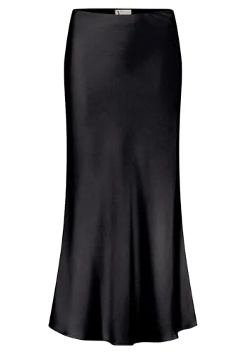 Vera Mont Damen Satinrock wadenlang 36, Schwarz von Vera Mont