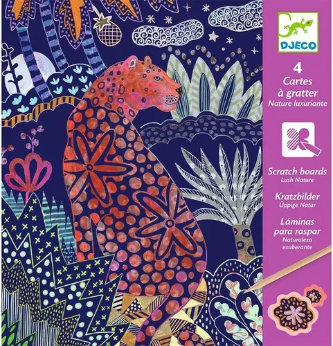 Djeco Kratzbilder: Reicher Dschungel