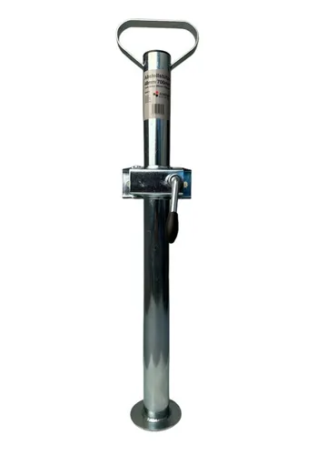 Abstellstütze Klemmschelle für Anhänger Länge 700 mm Verzinkt