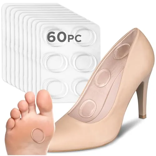 HALUTO Fuß Kissen - Hühneraugenpflaster Set - Anti - Blasen Pflaster Silikon - Druckstellen Pflaster Füße - Druckschutzpflaster - Schutz für Hühneraugen - Druckschutzringe