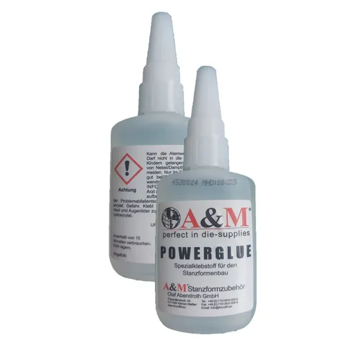 A & M Powerglue Einkomponenten-Spezialklebstoff für sekundenschnelle Klebungen F