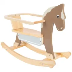 small foot Schaukelpferd mit Sitzring - Trendiges und sicheres Design, inkl. Handgriffen und Rückenlehne, ideal für Kinder ab 12 Monaten