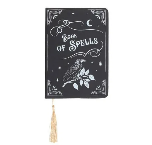 Something Different Notizbuch Mystic Raven Buch der Zaubersprüche Gotisches A5-Notizbuch